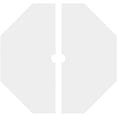 thumbnail image 4 of 38"OD x 3"ID x 15"C x 1"P Westin Architectural Grade PVC Contemporary Ceiling Medallion, Two Piece, 4 of 11