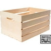 Crates and Pallet Finished Wood Crate 3 Pack, Large, Gray