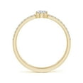 thumbnail image 2 of ANGARA Natural Pear Diamond Split Shank Ring in 14K Yellow Gold for Women (Size-6x4mm| Color-H| Clarity-SI2) | April Birthstone, Anniversary, Jewelry Gift for Women | Natural Diamond Ring, 2 of 8