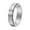 Silver, variant on Unisex Stainless Steel Personality Classic Cool Hip Hop 6mm Square Checked Pattern Glossy Couple Ring Comfort Fit Gothic Punk Silver Size 6