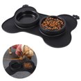 thumbnail image 1 of Tazón grande de silicona para mascotas con comida lenta y antiahogo para perros, color negro Ormromra 220631-2, 1 of 9