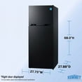 thumbnail image 3 of Summit 28 Inch Refrigerator, Top Mount Freezer, Full Size, With Ice Maker, Black - CTR152BIMLHD (Left Handed Door Swing), 3 of 6