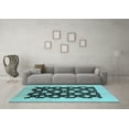 thumbnail image 3 of Ahgly Company Indoor Rectangle Oriental Light Blue Traditional Area Rugs, 7' x 10', 3 of 4
