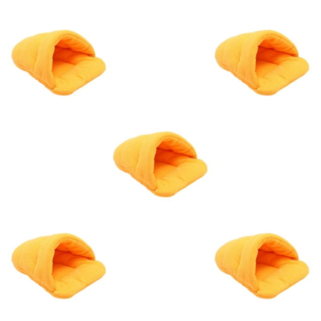 Justharion Maison Mignonne pour Chats Douce et Confortable Adaptée à Toutes les Races Multiples Orange TP,> 5Set