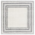 thumbnail image 3 of SAFAVIEH Border & Stripe Hyram Bordered Shag Area Rug, Ivory/Grey, 8' x 10', 3 of 4