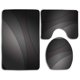 thumbnail image 1 of Juego de alfombras de baño ABPHQTO Titanio plateado 3 piezas, 1 of 2