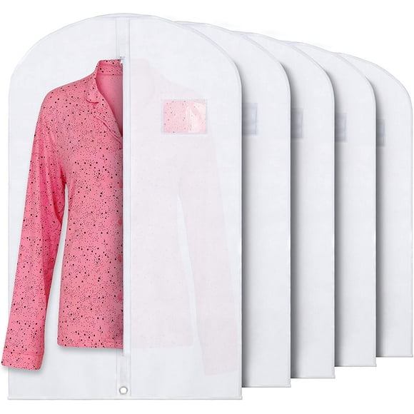 clear plastic garment bags