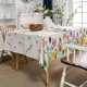 thumbnail image 4 of Elegant Flower Pattern Tablecloth Cotton Linen Colorful Floral Print Dust-Proof Table Cloths for Kitchen,Dining, Party, Picnic (Floral, 55"x102"), 4 of 4