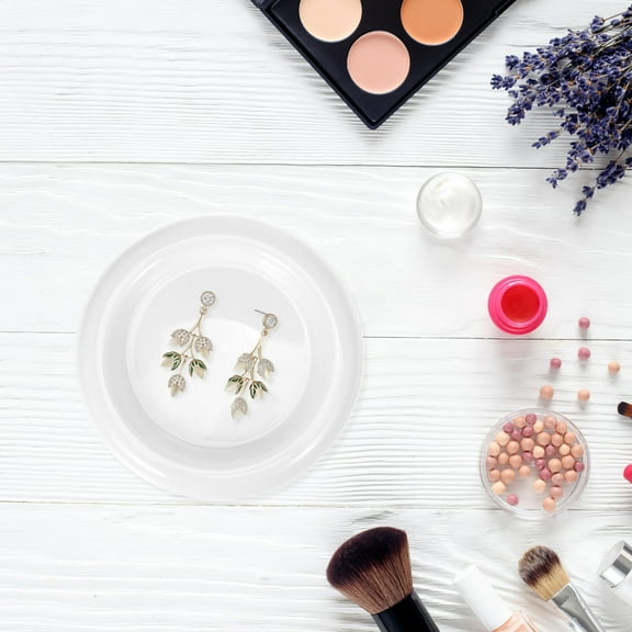 WHAMVOX White Ceramic Dessert Plate for Holding Appetizer Perfect for Any Event 6.5 Inches