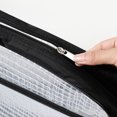 thumbnail image 3 of Qarigey Bolsa de herramientas transparente de color transparente para una recuperación rápida y sencilla de artículos, sala limpia Bolsas de mensajero y de hombro Negro, 3 of 6