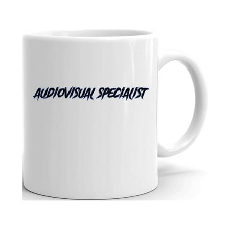 

Audiovisual Specialist Slasher Style Ceramic Dishwasher And Microwave Safe Mug By Undefined Gifts