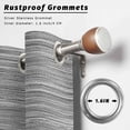 thumbnail image 2 of Outdoor Curtains for Patio Waterproof, Vintage Gray Outdoor Privacy Panels Grommet, Country Farmhouse Abstract Minimalist Art Blackout Outside Curtains for Porch/Cabana 54"x95", 1 Panel, 2 of 8