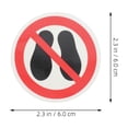 thumbnail image 5 of 8 PC No pise Pegatinas No hay pisos en Surface Sign Self AutoDhesive Peel y Stick Safety Advertencia de vinilo Decal para el piso al aire libre de la oficina, 5 of 5