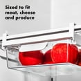 thumbnail image 2 of OXO Refrigerator Organizer Undershelf Drawer, 10-Inch Depth, Clear, 2 of 9