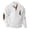 White, variant on Men's Flag Print Stand Collar Quarter-Zip Sweatshirt, Casual Outdoor Button Placket Pullover Top, Spring Fall Patriotic Style,Army Green,L