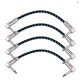 thumbnail image 2 of XMM Ggiant AC-18-3 Cables De Parche Para Pedal De Guitarra De 6 Pulgadas De Longitud , Cable Coxial , Blindaje De Cobre Puro Con Angl Derecho De 1/4, 2 of 4
