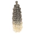 thumbnail image 4 of Peluca Afro rizada para mujer, accesorio para el cabello elegante y encantador, sintético suave para fiesta de compras de aniversario de boda Gris degradado 60cm, 4 of 8