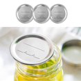 thumbnail image 3 of 50PCS Jar Lids Wide Mouth Canning Lids Reusable Metal Canning Jar Leak-Proof Split-Type Canning Caps 70mm, 3 of 8