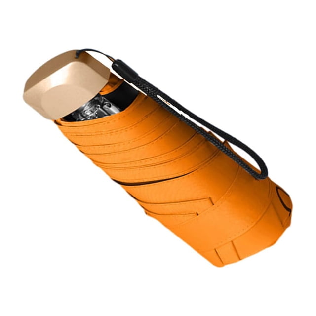 Naiovety Paraguas soleado, cubierta para la lluvia, dulce regalo, mano de obra comercial, multicolor, de larga duración, a la moda, diseño Paraguas de lluvia Naranja