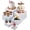 White-6 PCS, variant on 8 count White Risers Set for Buffet Table, Buffet Risers and Stands, Stands for Party Catering Dessert, Nesting Cube Boxes (Size 10" 9" 8" 7" 6" 5" 4" 3")