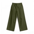 thumbnail image 7 of High Waisted Pants for Women Lounge Casual Straight Fit Travel Pants with Pockets Summer Trousers, 7 of 7