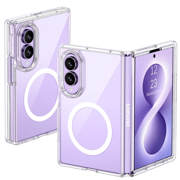 YINLAI Magnetic Case for Samsung Galaxy Z Fold8 2026 Compatible with Mag-Safe, Anti-Scratch Non-Yellowing Shockproof Protective Phone Cover for Samsung Z Fold8, Clear
