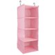 thumbnail image 4 of Armario 4 Capas Colgante Bolsa De Almacenaento Armario Perchas De Ropa Soporte Rosa Rosado Sunnimix Organizador de bolsos colgantes, 4 of 8