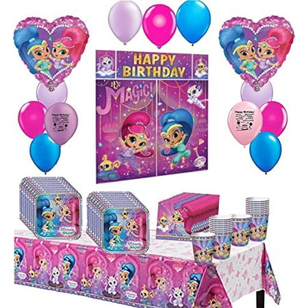 Happy Birthday Party Animal - Shimmer and Shine Deluxe Happy Birthday Party Pack Bundle