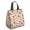 Basketball and Leopard, variant on Basketball and Hoop Multicolor Pattern Insulated Lunch Bag for Women Men, Large Portable Soft Cooler Tote, Thermal Food Storage Bag with Pearl Cotton, 8.66L, 8.75"x5.75"x9.5"