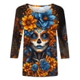 thumbnail image 2 of SHE IS My Orders past Orders Long Sleeve Shirts for Women Casual Plus Size Womens Tops 2025 Fall Trendy White Blouse for Women Long Sleeve Womens Tunic Tops, 2 of 4