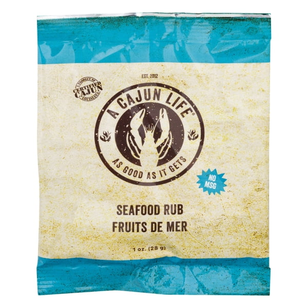 A Cajun Life 2400042 1 oz Seafood Rub Seasoning, Case of 12