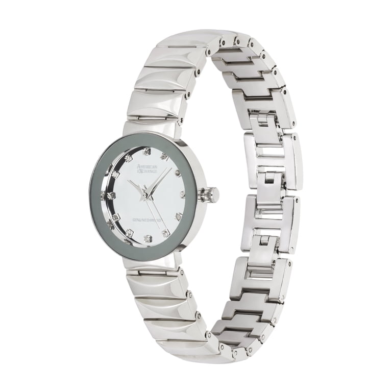 American Exchange Genuine Diamond Silver Tone Watch NWOT American Exchange Men main image 4