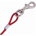 thumbnail image 2 of Pet Corrosion Resistant Wire Leash Dog Safety Rope (3M, red) 1 Pieces, 2 of 4