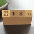 thumbnail image 2 of Calendar Blocks Wood Perpetual Calendar Ornaments Wood color, 2 of 6