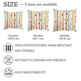 thumbnail image 4 of MUOOUM Colorful Stripe Polka Dot Set of 2 Throw Pillow Covers Cases - 16" x 16" Square Decorative Cushion Covers for Sofa Couch Bed Home Decoration, 4 of 7