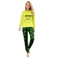 thumbnail image 6 of 2025 Fun Holiday Pjs Sleepwear Loungewear, Green Monster Family Matching Christmas Pajamas Sets For Family Women Men Halloween Xmas Long Sleeve Green Monster Print Nightwear For Women Xxxl, 6 of 6