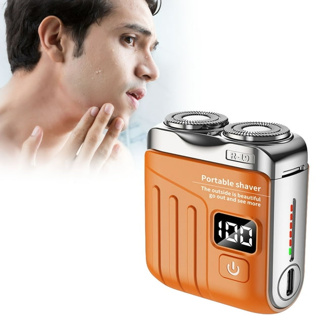 Rasoir Mini de Poche pour Hommes Rasoir Cool Rasage Humide et Sec Rasoir Sans Fil