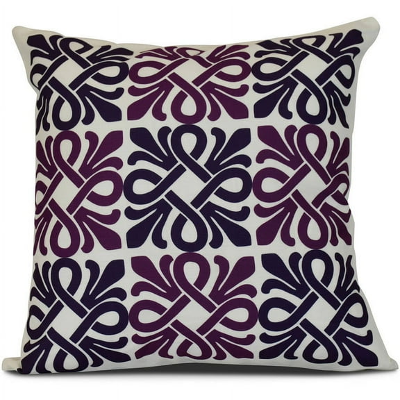Simply Daisy, Tiki Square, Geometric Print Outdoor Pillow