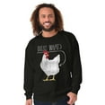 thumbnail image 5 of Guess What Chicken Butt Silly Joke Sweatshirt for Men or Women Brisco Brands S, 5 of 6