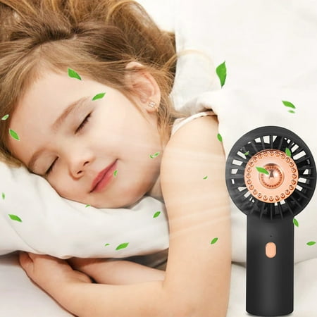 

Shldybc Handheld Fan Portable Cooling Fan with Color Ambient Light Three Speeds Cooling Fan Strong Wind Quiet Operation Work Fan for Home Bedroom Office Desk Outdoor Summer Savings Clearance