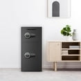thumbnail image 5 of 6.0 Cu ft Large Safe Box Fireproof Waterproof,with LED Light fire proof safe for home documents,Fingerprint password personal Safes with Deposit Slot & Dual Alarm System，Security Box fo Valuables, 5 of 9
