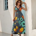 thumbnail image 7 of Retro Florals Sleeveless Dress clothing women summer summer dresses, 7 of 7
