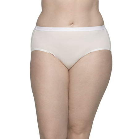 Women's Plus Assorted Lightweight Microfiber Brief Panties, 6