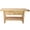 Natural + Rubber Wood#6, variant on 55-Inch Wood Workbench for Garage Workshop and Home, Natural Rubber Wood Work Table with Drawer and Adjustable Handles