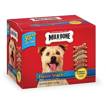 Milk-Bone Flavor Snacks Biscuit Dog Treats for Small & Medium Dogs, 7LB