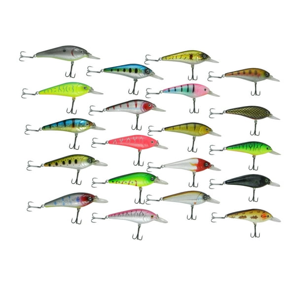 3 Pack - 20 Pieces Variety Color Selected Tournament Fishing Lures