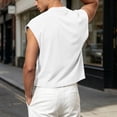 thumbnail image 6 of Kalauyu Sleeveless Athletic Tank Tops for Men Round Neck Cotton Blend Loose Summer Breathable Solid Color Workout Sleeveless Tees, 6 of 9