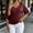 *Wine, variant on ClodeEU Women's V Neck Dolman Sleeve T-Shirt,Casual Loose Fit Solid Color Batwing Top for Summer Black,Women's Plus L
