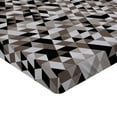 thumbnail image 2 of Ambesonne Geometric Fitted Sheet, Blurry Tones of Color, Twin XL Size, Cocoa Black White, 2 of 3