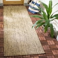 thumbnail image 2 of SAFAVIEH Courtyard Chole Floral Bordered Indoor/Outdoor Runner Rug, 2'7" x 8'2", Dark Beige/Beige, 2 of 8